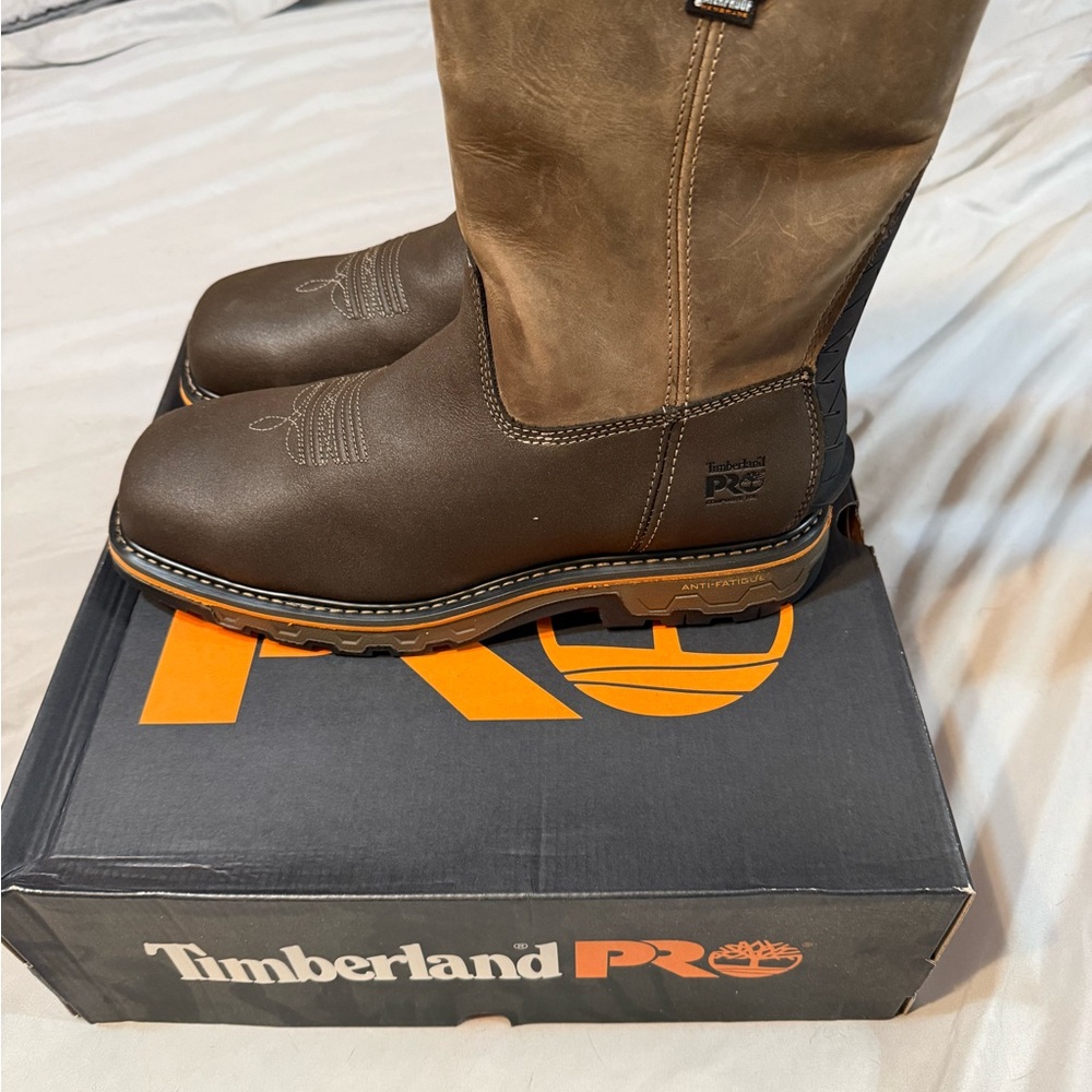 Timberland PRO Men's Tan and Brown Boots
